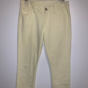 Banana Republic Skinny Yellow Stretch Jean